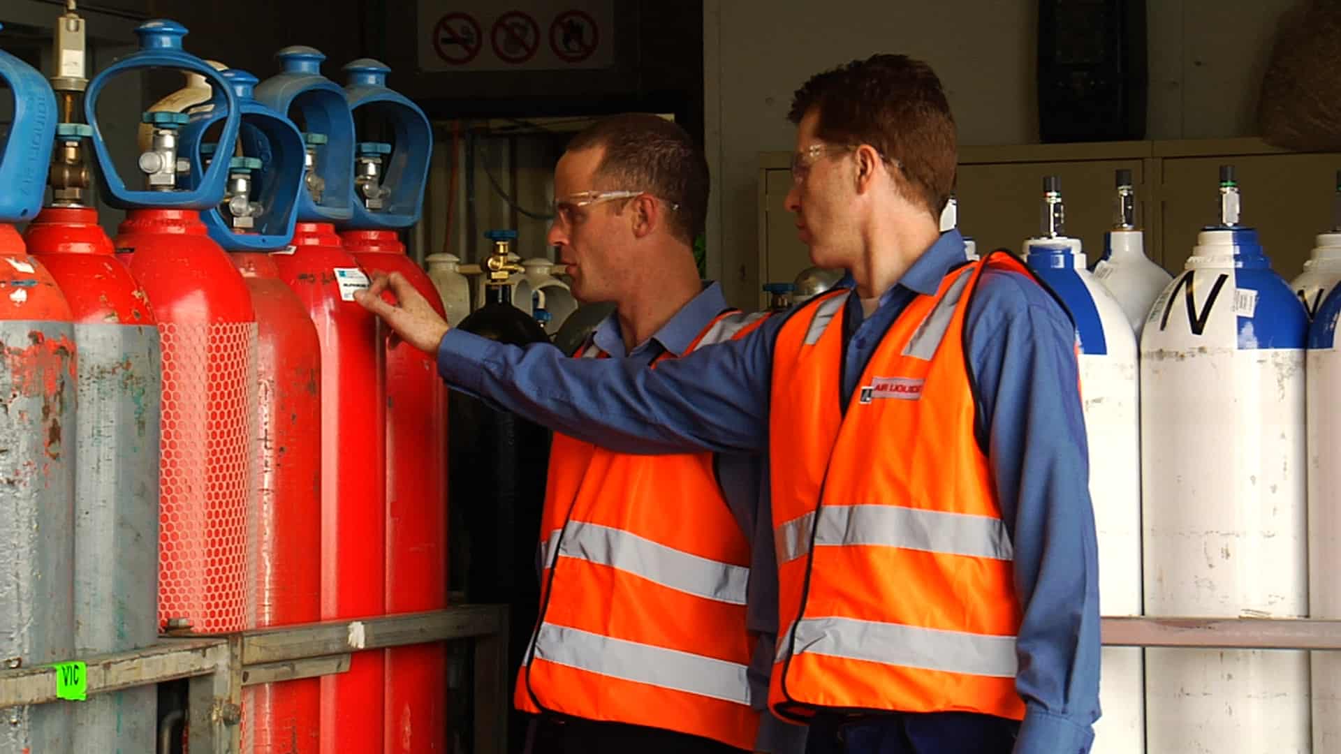Gas cylinders safety training