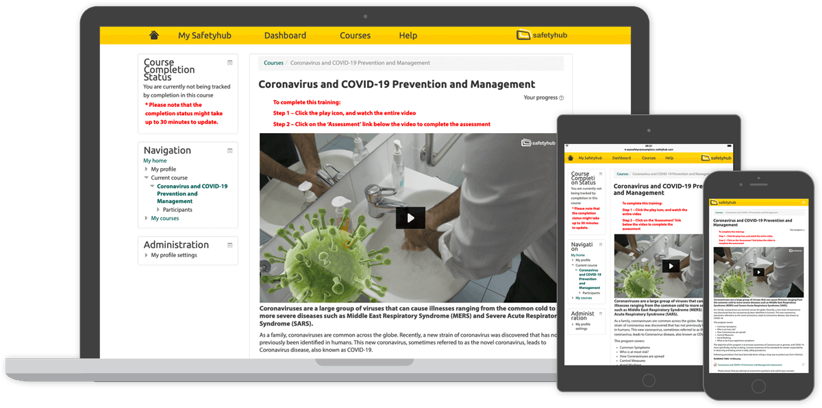 Safetyhub Cross Platform safety training
