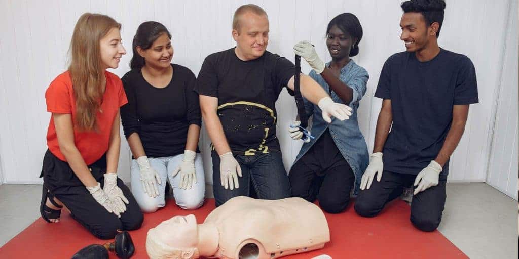 First aid training in the workplace