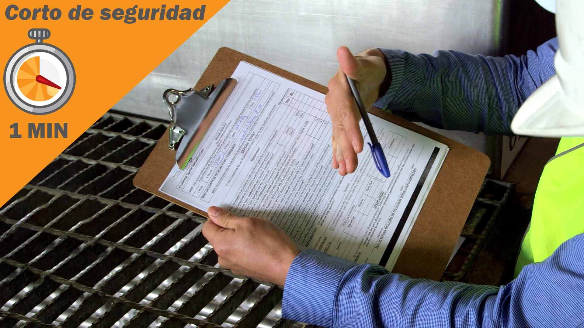 Permiso de entrada a un espacio confinado – aspectos fundamentales