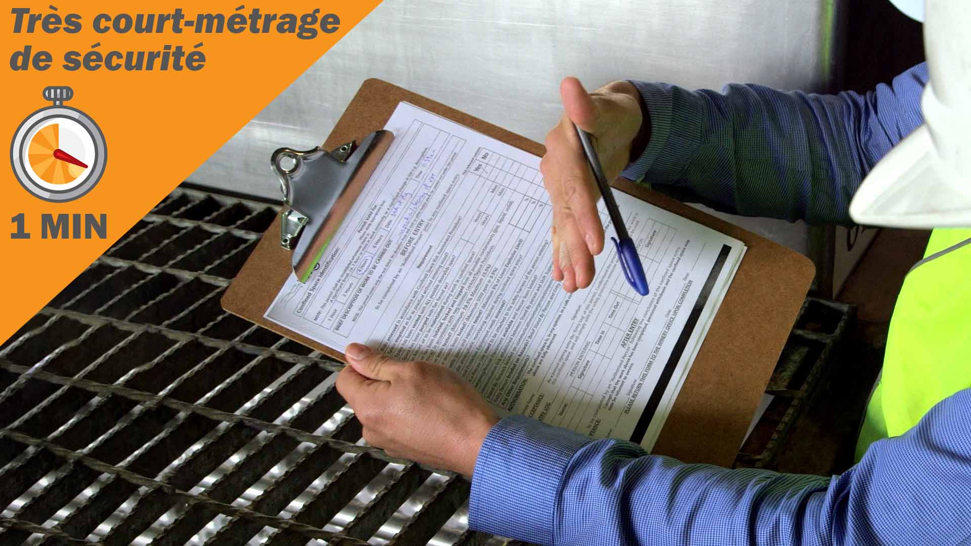 Principes de base du permis d’entrer dans un espace confiné