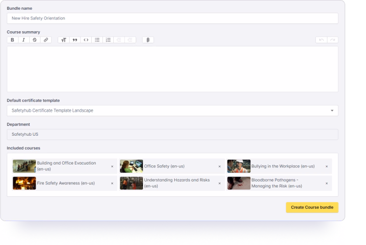 Training Videos Bundle Screen